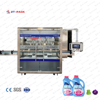 Laundry Liquid Insert Plug Outside Screw Track Type 2 Heads Capping Machine 4000BPH