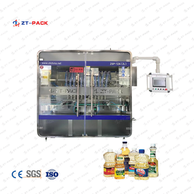 3000BPH Automatic Linear Piston Oil Filling Machine For Edible Oil Peanut Sunflower Oil
