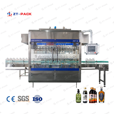 Edible Vinegar Soy Sauce Gravity Liquid Bottle Filling Machine Automatic
