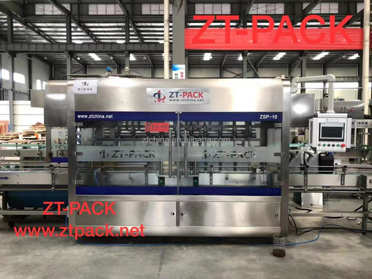 6 8 10 12 Nozzles Lubricant Oil Flow Meter Filling Machine Track Capping