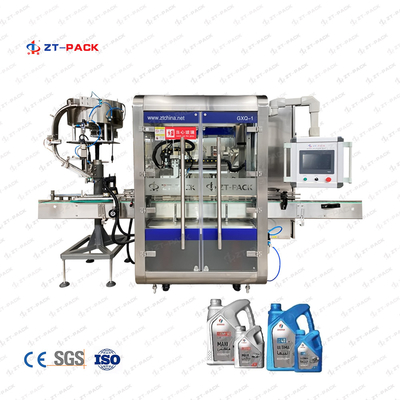 Lube Oils Packaging Line 1L-5L With Auto Filling Capping Sealing Labeling Machines