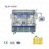 SS316 PLC Control Capper Wet Glue Paper Label Bottle Oil Filling Machine For Edible Oil