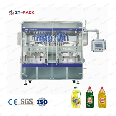 Linear Detergent Dish Washer Shampoo Liquid Filling Machine With High Speed For 500ml-5L
