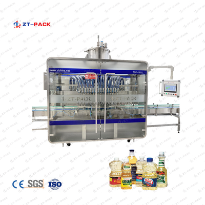 Linear Piston Servo Motor Filling Machine For Sunflower Edible Oil Vegetable Oil