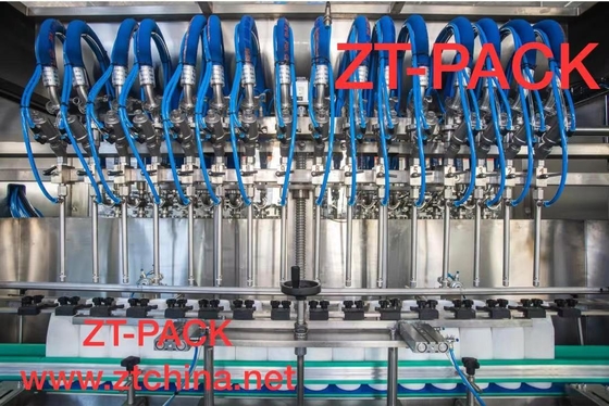 Linear Piston Servo Motor Filling Machine For Sunflower Edible Oil Vegetable Oil