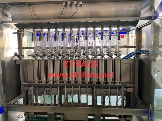 Linear Piston Servo Motor Filling Machine For Sunflower Edible Oil Vegetable Oil