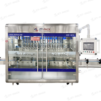 3000BPH Automatic Linear Piston Oil Filling Machine For Edible Oil Peanut Sunflower Oil