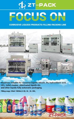 50ml To 30l Liquid Bottling Machine Corrosive Liquids Bottle Filling Machine Automatic