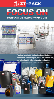 Pneumatic Liquid Bottling Machine 1000kg 100ml Lubricant Filling Line