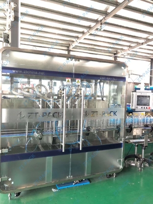 3000BPH Automatic Linear Piston Oil Filling Machine For Edible Oil Peanut Sunflower Oil