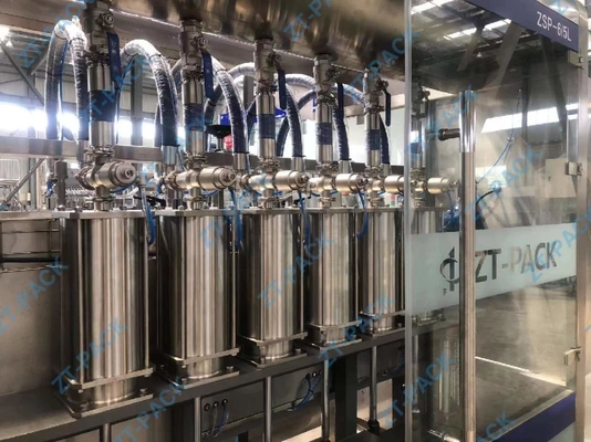 6 8 Head Bottle Filling And Capping Machine Flat Paste Liquid Filling Machine