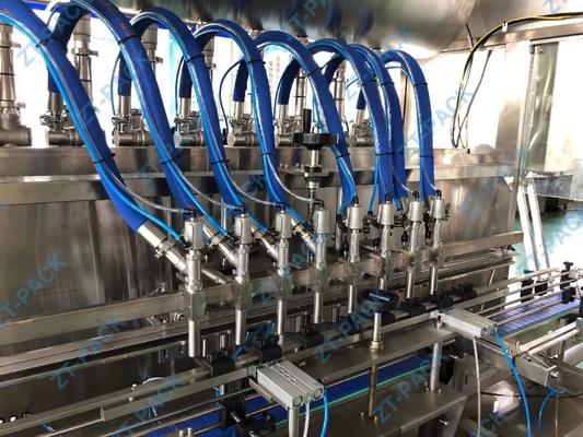6 8 Head Bottle Filling And Capping Machine Flat Paste Liquid Filling Machine