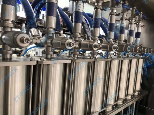 Servo 500ml Edible Oil Filling Machine 6 Head High Viscosity Piston Filler