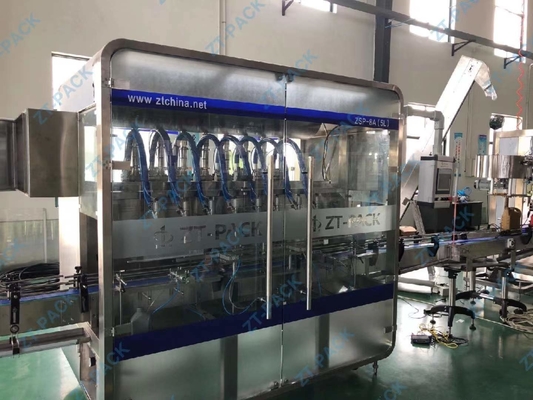 Servo 500ml Edible Oil Filling Machine 6 Head High Viscosity Piston Filler