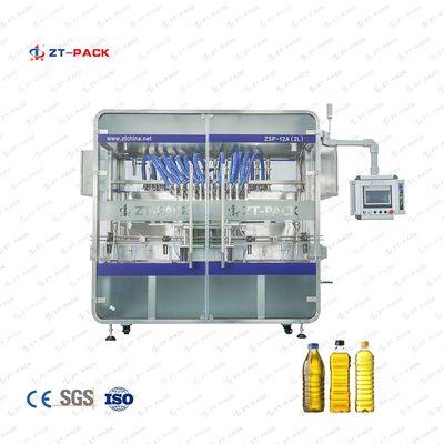Ss 304 5l Edible Oil Filling Machine 2.2kw Automatic Piston Filler