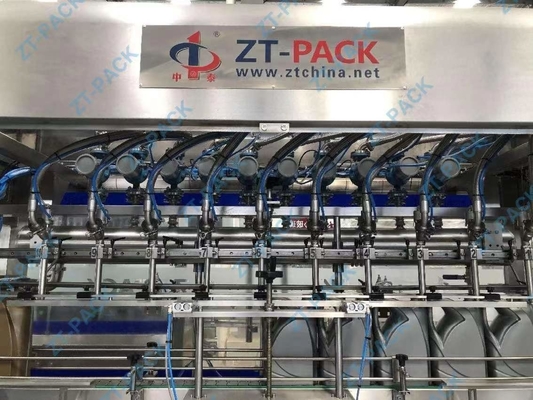 6 8 10 12 Nozzles Lubricant Oil Flow Meter Filling Machine Track Capping