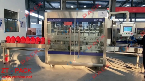 5l Cleaner Servo Based Liquid Filling Machine Ss316 Liquid Bottling Machine