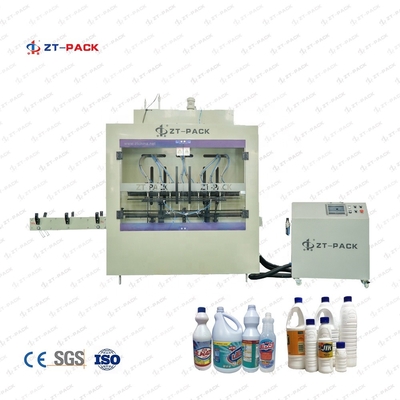 Anti Corrosive Toilet Cleaner Liquid 6 Head Liquid Filling Machine Ss304 16 Head