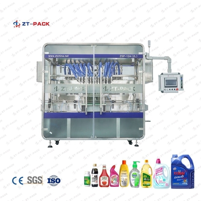 Linear Detergent Dish Washer Shampoo Liquid Filling Machine With High Speed For 500ml-5L
