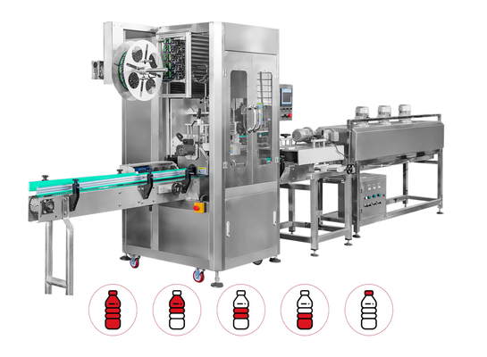 150bpm Sleeve Applicator For Bottles 25mm To 280mm Label Pasting Machine