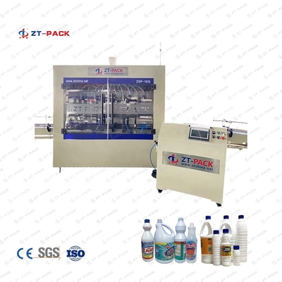 1500bph Toilet Cleaner Filling Machine 1.5kw 100ml Gravity Bottle Filler