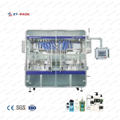 SS316 Body Lotion Hand Sanitizer Shampoo Shower Gel Plastic Bottling Filling Machine