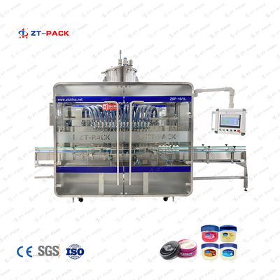 4000bph Vaseline Jelly SS316 wax thick liquid heating hot Filling Machine