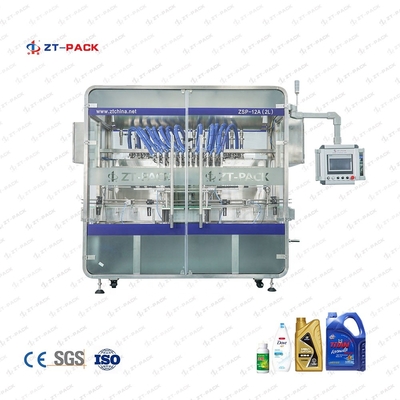0.6-0.8mpa Lubricant Filling Machine 6 Nozzle 8000bph