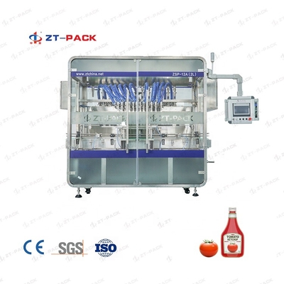 4000bph Ketchup Paste Jam Sauce Hot Filling  plastic bottle drum Filling Machine