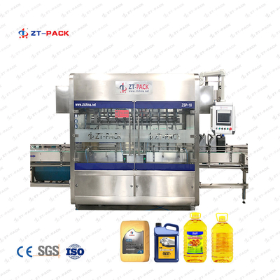 SS316 plastic bottle engine oil lube oil drum 5L by flow meter high speed 5000BPH Filling Machine