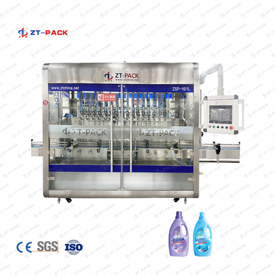 6 8 Head Bottle Filling And Capping Machine Flat Paste Liquid Filling Machine