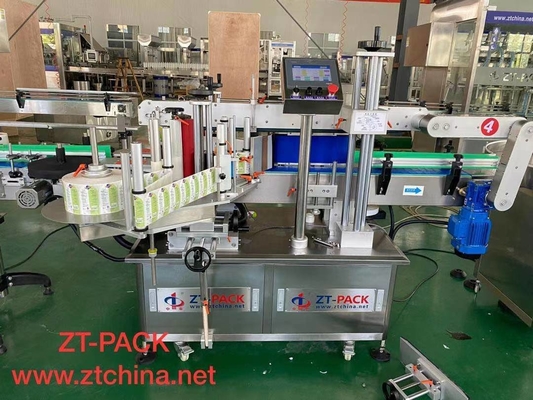 6000bph Flat Bottle Label Applicator Machine Self Adhesive