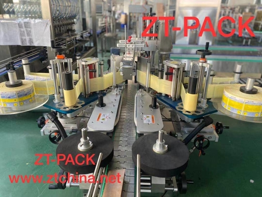 6000bph Flat Bottle Label Applicator Machine Self Adhesive