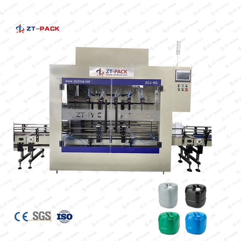 Acid Drum Filler Automatic Plastic PVC Corrosive Liquids 5L 10L 20L Bleach HCL Filling Machine