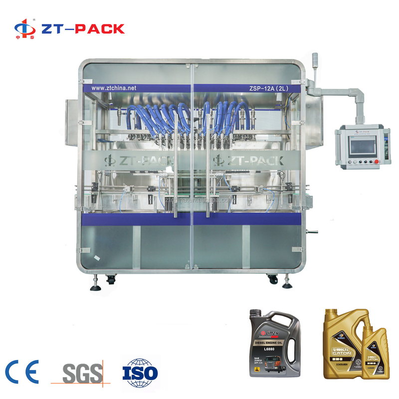 Auto Plastic Bottle Jerry Can Lubricant Oil Filling Packing Machine 1L~5L