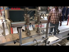 5-30kg drum jerry can edible oil filling machine by net weight with capping and labeling machine